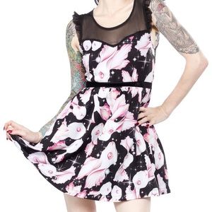 RARE Iron Fist Rabbitopia space bunnies dress NWT
